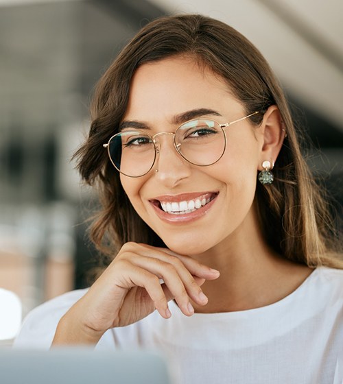 Young career woman with confident smile