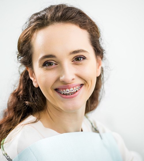 Happy patient visiting MetLife Orthodontist in Richardson